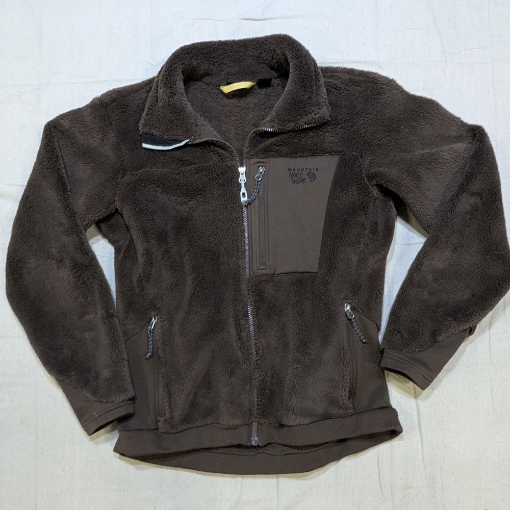 Mountain Hardwear Chocolate Fleece Women's Monkey Man Jacket Full Zip Large